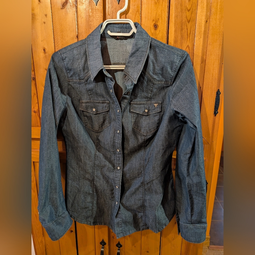 Guess Denim Button-Up Shirt